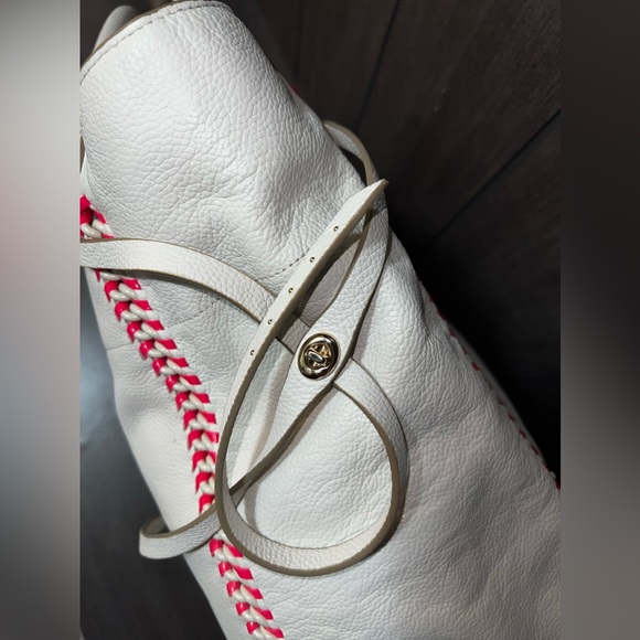 Coach 2015 Whiplash Pop Tall Tatum Chalk Neon Pink - Picture 4 of 6